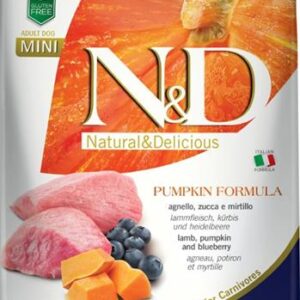 N&D PUMPKIN Dog GF Lamb & Blueberry Adult Mini 2,5 kg