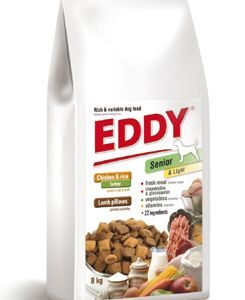 EDDY Senior&Light Breed polštářky s jehněčím 8kg