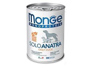 MONGE Monge Dog SOLO GRAIN FREE Kachna monoprotein 400g/24bal