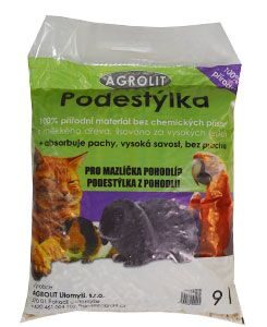 Podestýlka Agrolit dřevěná lisovaná 9 litrů