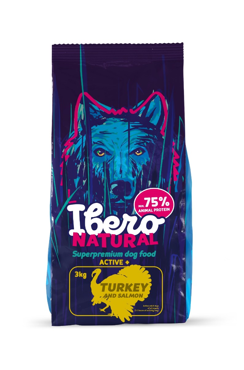 Ibero Natural Dog Active + - 3kg Ibero Natural Dog Active + - 3kg