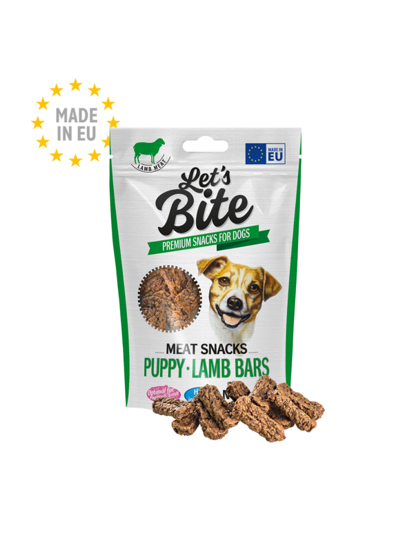 Let’s Bite Meat Snacks Puppy Lamb Bars 80 g Let’s Bite Meat Snacks Puppy Lamb Bars 80 g