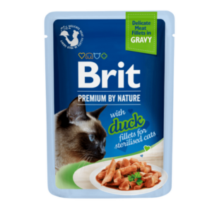 Brit Premium Cat Delicate Fillets in Gravy with Duck for Sterilised 85 g