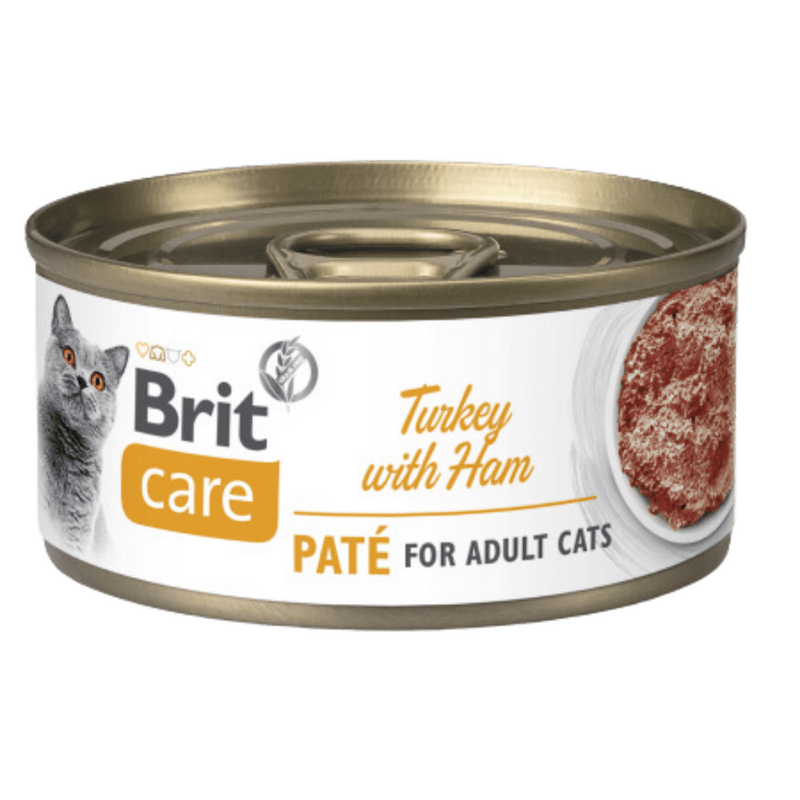 Brit Care Cat Turkey Paté with Ham 70 g Brit Care Cat Turkey Paté with Ham 70 g