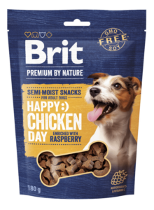 Brit Premium by Nature Dog Semi-moist Snacks Chicken with Raspberry 180 g