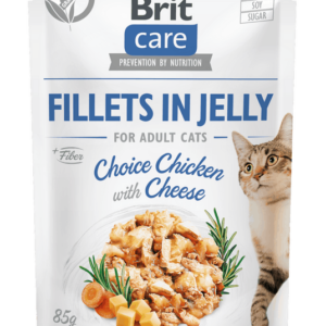 Brit Care Cat Fillets in Jelly Choice Chicken with Cheese 85 g