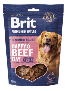 Brit Premium by Nature Dog Semi-moist Snacks Beef with Apples 180 g