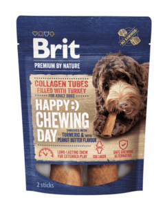Brit Premium by Nature Collagen Chews Tubes filled with Turkey 15cmx20mm 2 ks