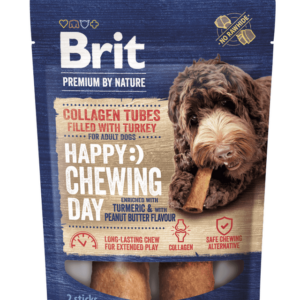 Brit Premium by Nature Collagen Chews Tubes filled with Turkey 15cmx20mm 2 ks