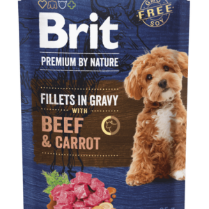 Brit Premium by Nature Dog Fillets in Gravy with Beef & Carrot 85 g