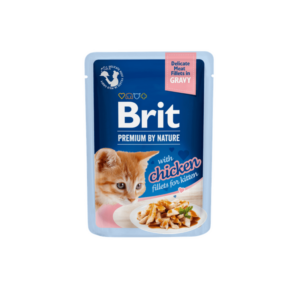 Brit Premium Cat Delicate Fillets in Gravy with Chicken for Kitten 85 g