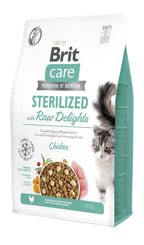 Brit Care Cat Sterilized with Raw Delights 2 kg Brit Care Cat Sterilized with Raw Delights 2 kg
