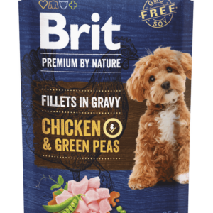 Brit Premium by Nature Dog Fillets in Gravy Chicken & Green Peas 85 g