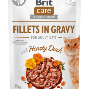 Brit Care Cat Fillets in Gravy with Hearty Duck 85 g