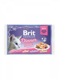 Brit Premium Cat Delicate Fillets in Jelly Dinner Plate (4 x 85 g) 340 g