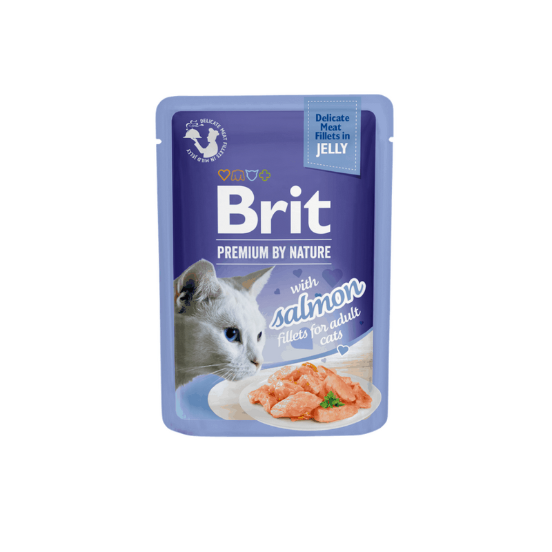 Brit Premium Cat Delicate Fillets in Jelly with Salmon 85 g Brit Premium Cat Delicate Fillets in Jelly with Salmon 85 g