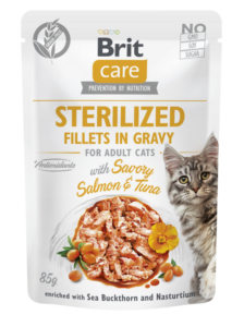 BCC Sterilized. Fillets in Gravy with Savory Salmon&Tuna 85 g