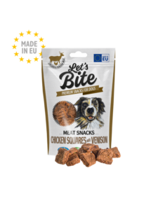 Let’s Bite Meat Snacks Chicken Squares with Venison 80 g