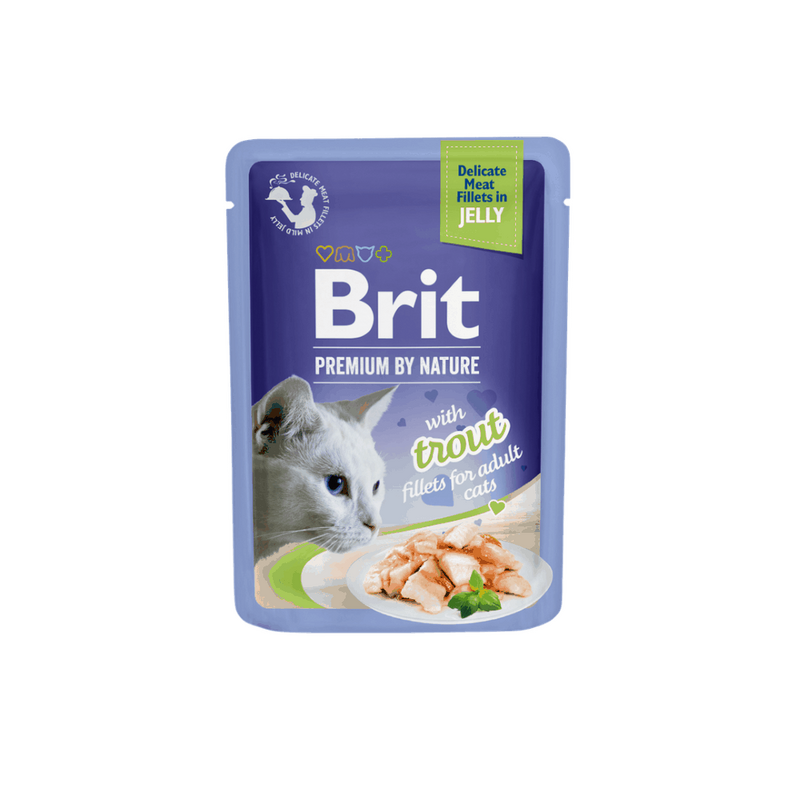 Brit Premium Cat Delicate Fillets in Jelly with Trout 85 g Brit Premium Cat Delicate Fillets in Jelly with Trout 85 g