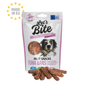 Let’s Bite Meat Snacks Tuna Bars Flavored with Shrimp and Greenlipped Mussel and Pumpin Se