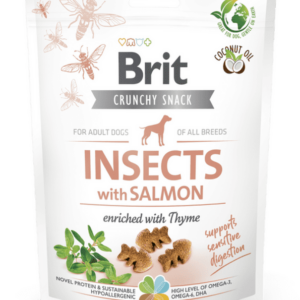 Brit Care Dog Crunchy Cracker. Insects with Salmon enriched with Thyme 200 g