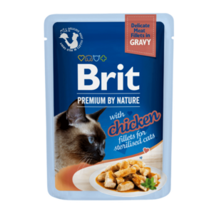 Brit Premium Cat Delicate Fillets in Gravy with Chicken for Sterilised 85 g