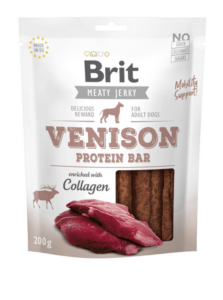 Brit Meat Jerky Snack–Venison Protein bar 200 g