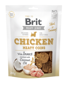 Brit Jerky - Chicken with Insect Meaty Coins 200 g