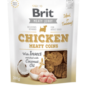 Brit Jerky – Chicken with Insect Meaty Coins 200 g