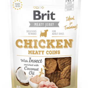Brit Jerky – Chicken with Insect Meaty Coins 80 g