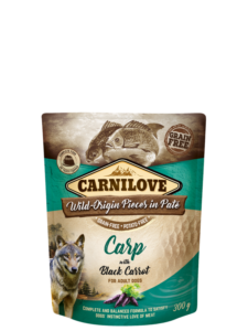 Carnilove Dog Pouch Paté Carp with Black Carrot 300g