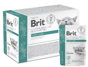 Brit Grain & Gluten-Free VD Care Cat Pouch fillets in Gravy Sterilised 12x 85 g
