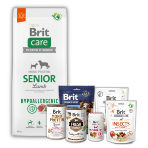 Zdravý balíček pro citlivé starší psy - Brit Care Dog Hypoallergenic Senior