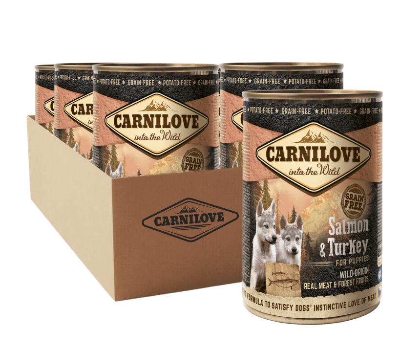 18 x Carnilove Wild Meat Salmon & Turkey for Puppies 400g 18 x Carnilove Wild Meat Salmon & Turkey for Puppies 400g