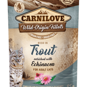 Carnilove Cat Pouch Rich in Trout Enriched with Echinacea 85g