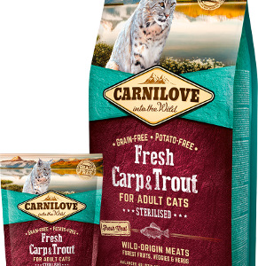Carnilove Cat Fresh Carp & Trout – Sterilized 6 kg