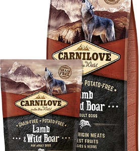 Carnilove Lamb & Wild Boar for adult dog 1,5 kg