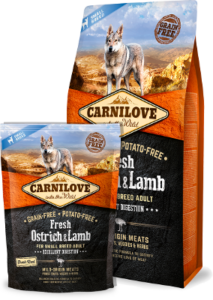 Carnilove Dog Fresh Ostrich & Lamb for small breed 6 kg