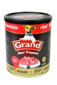 GRAND konz. Superpremium pes hovězí 850g
