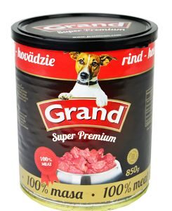 GRAND konz. Superpremium pes hovězí 850g