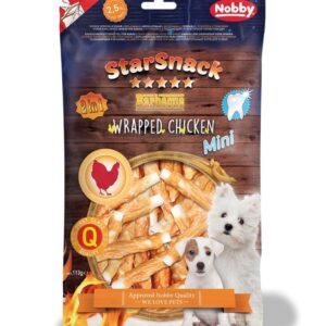 Nobby StarSnack Mini Wrapped kuřecí tyčinky pro psy 113g