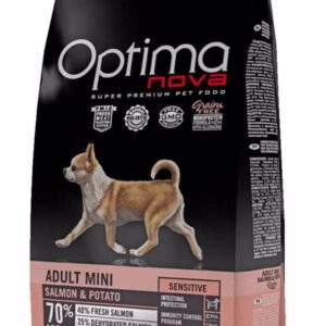 OPTIMAnova Dog Adult Mini Sensitive Salmon & Potato GF 8 kg