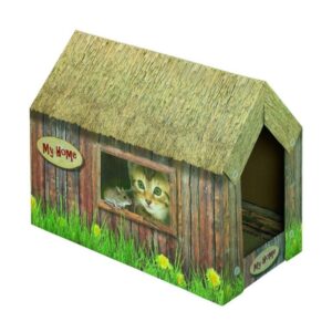 Nobby kartonový domeček pro kočky 49x26x36cm
