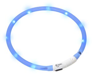 KARLIE Karlie Visiolight svíticí LED obojek pro psy 70cm modrý