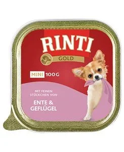 Rinti Dog Gold Mini vanička kachna+drůbež 100g