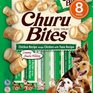 Churu Bites dog snack kuře, tuňák a hřebenatka 8x 12g