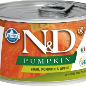 N&D PUMPKIN Dog konz. Wild Boar, Pumpkin & Apple Mini 140 g