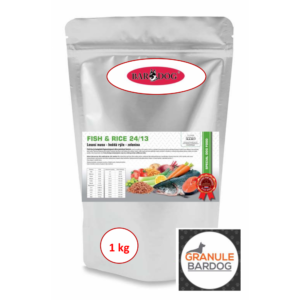 Granule Bardog Hypoalergenní granule Fish rice 24/13 - 1 kg