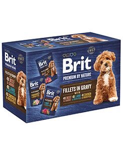 Brit Premium Dog Fillets Gravy Multipack 1020g