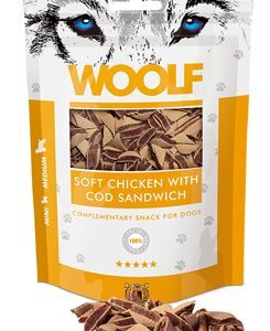 WOOLF pochoutka soft chicken with cod sandwich 100g